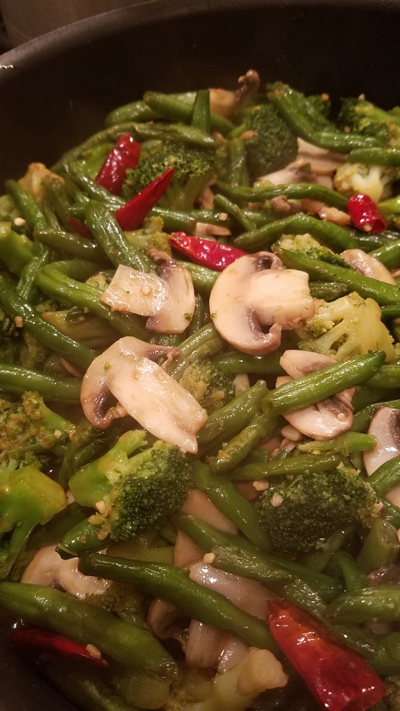 Red and Green Stir Fry