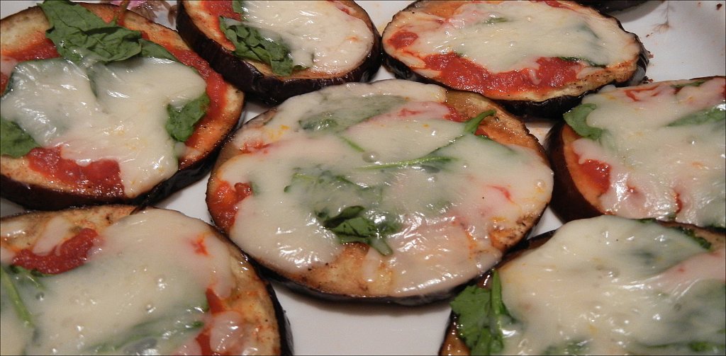 Grilled Eggplant and Spinach