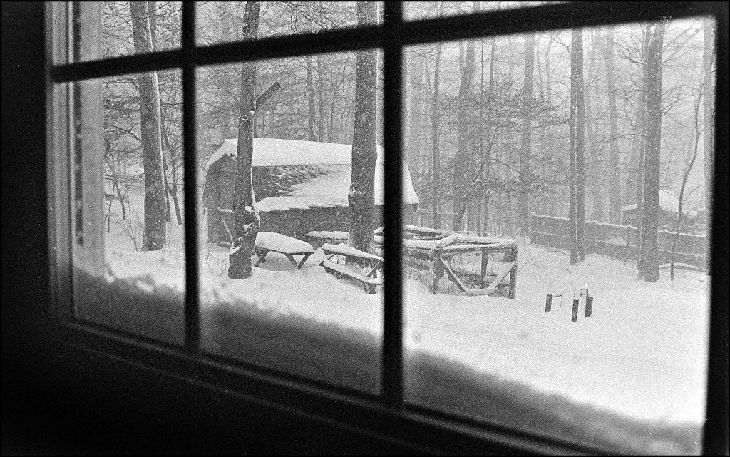 Backyard Snow Storm