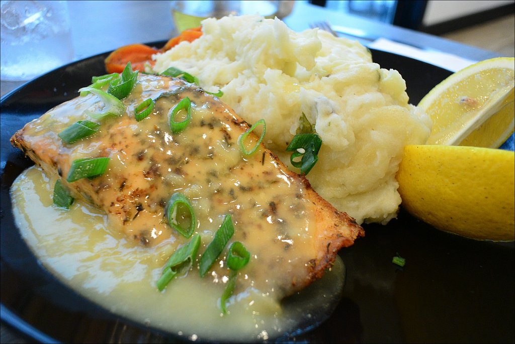 Herb Crusted Salmon at  Carol's On The Water