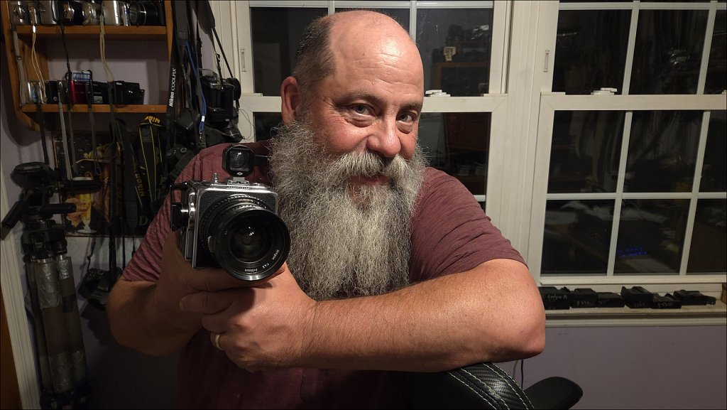 Joe with Hasselblad SWC